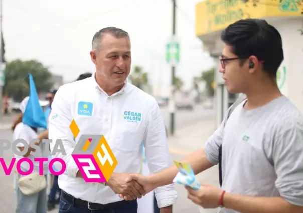 Promete César Valdés mayor seguridad en zonas habitacionales y comercios