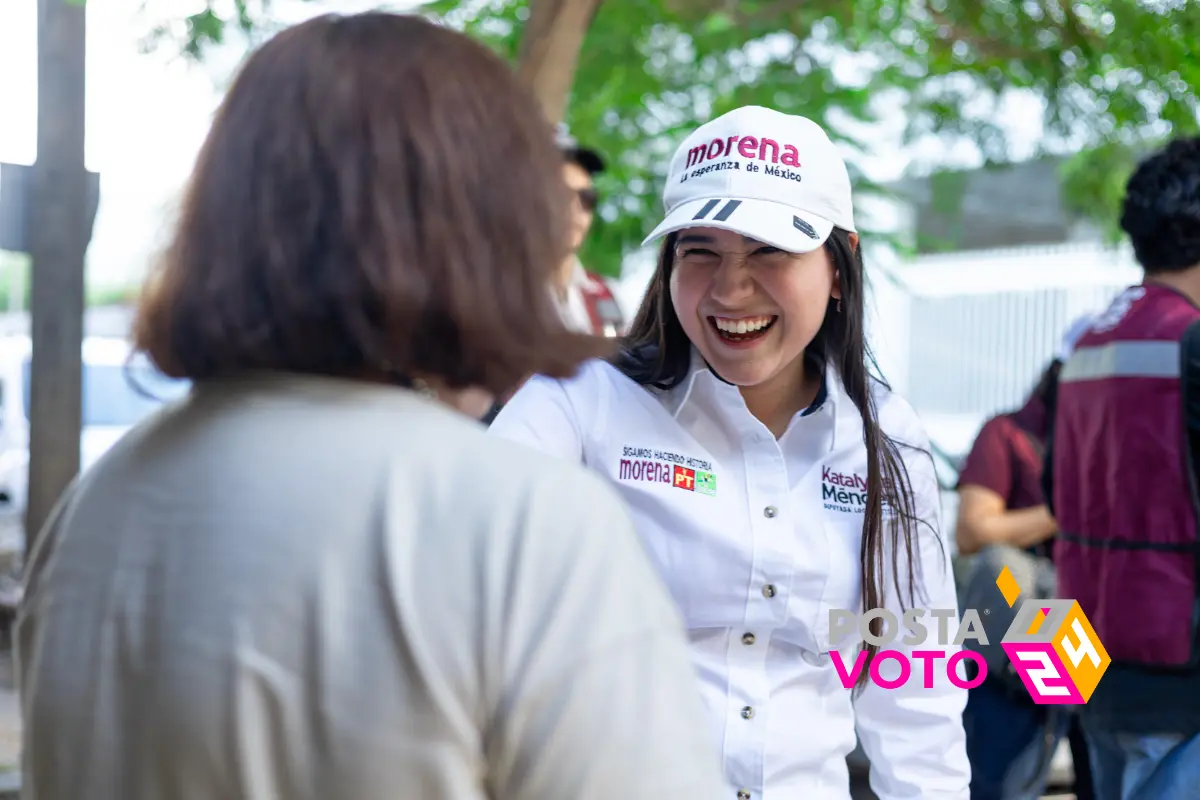 Katalyna Méndez, candidata de la coalición Sigamos Haciendo Historia en Tamaulipas por la Diputación Local por el Distrito 15. Foto: Carlos García