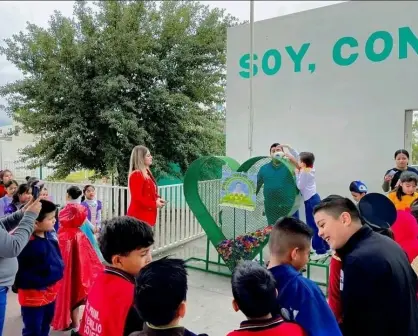 Inauguran corazón de recolección de tapitas en primaria de García