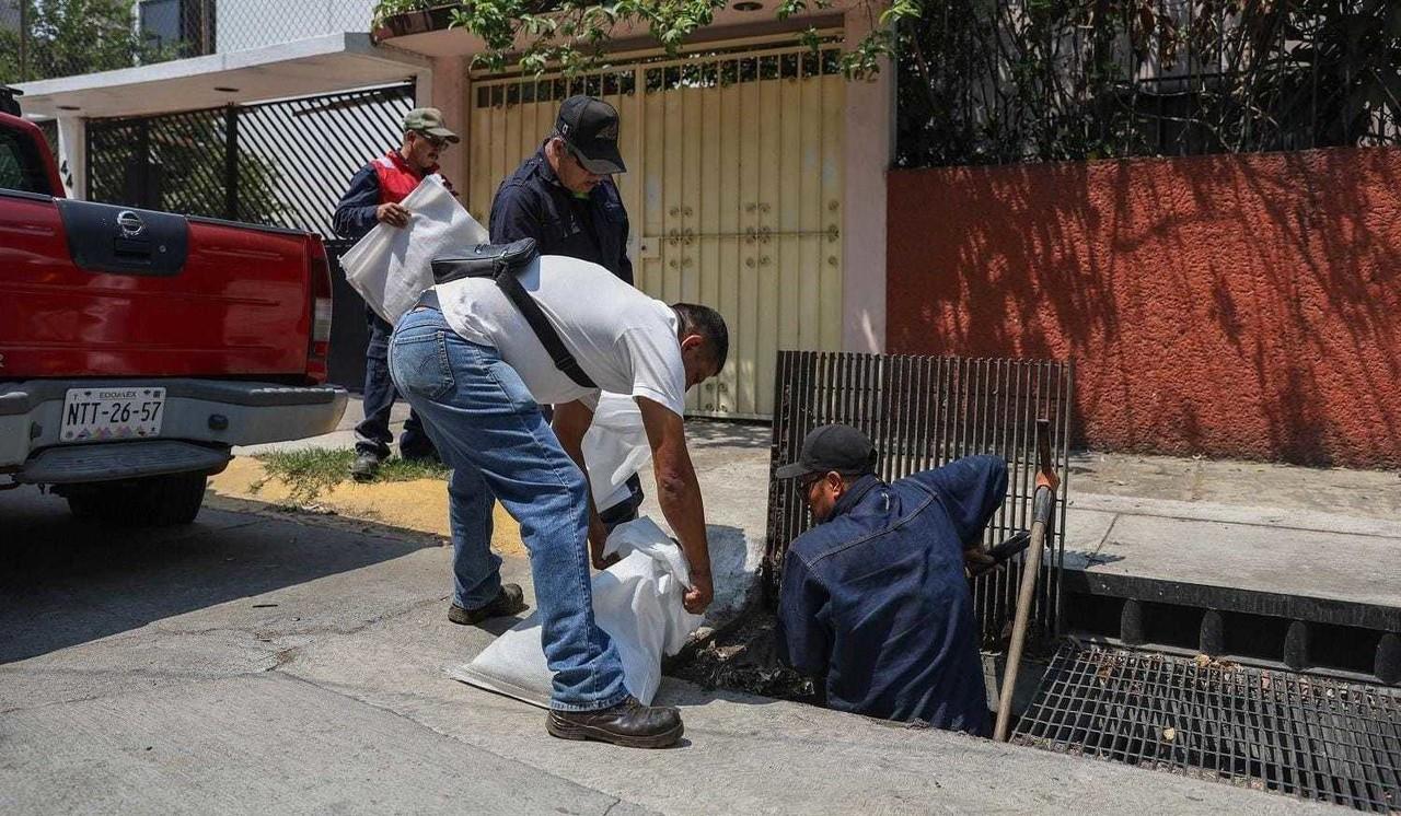 Realizan acciones preventivas para atender la temporada de lluvias en el Edomex. Foto: GEM