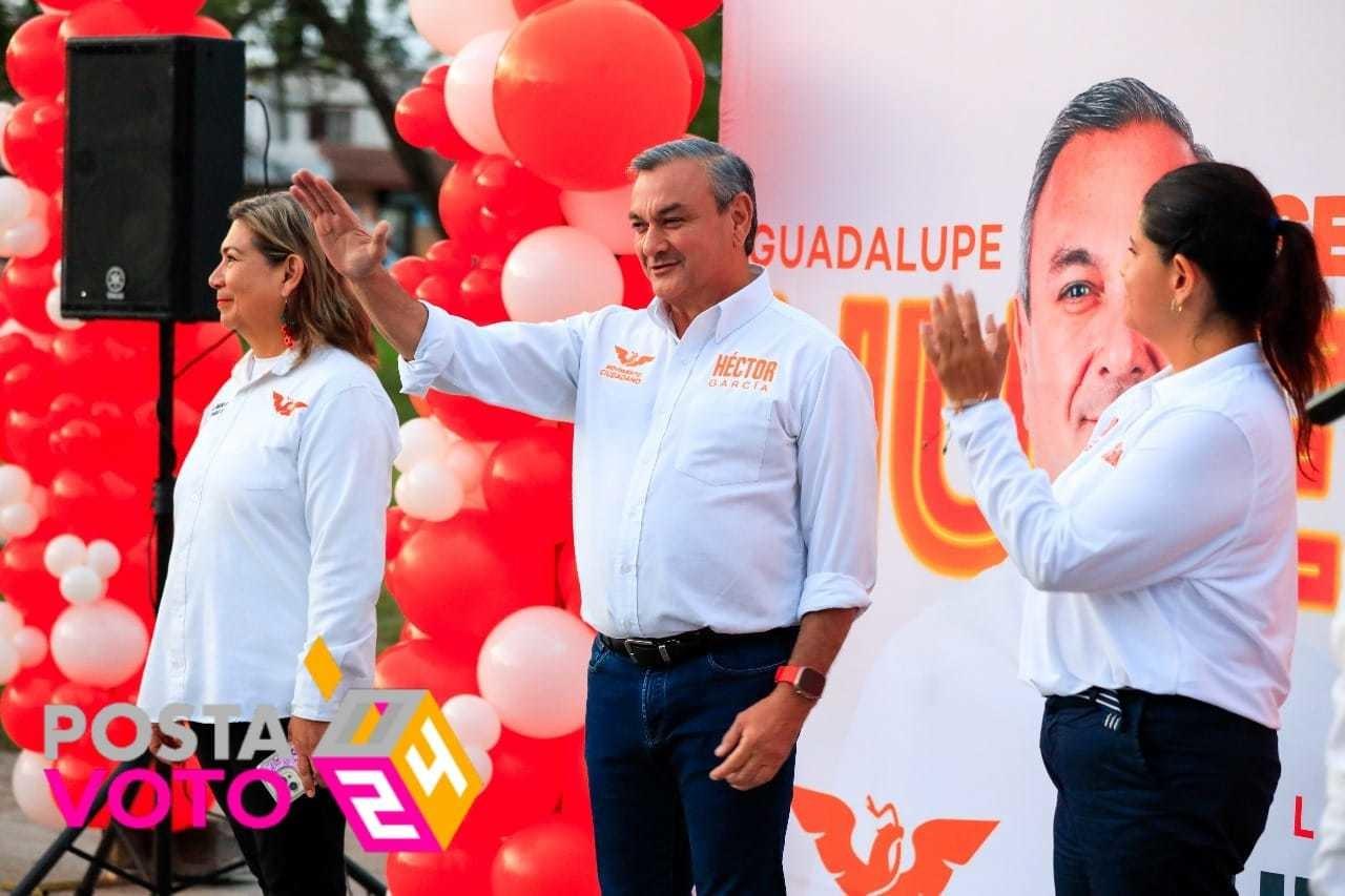 El candidato emecista, manifestó que el compromiso es gestionar ante la iniciativa privada. Foto: Armando Galicia.