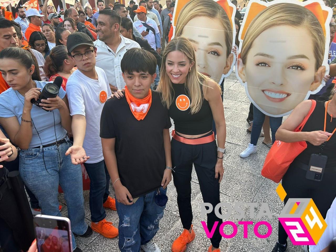 Mariana Rodríguez, candidata por Movimiento Ciudadano a la alcaldía de Monterrey. Foto: POSTA.