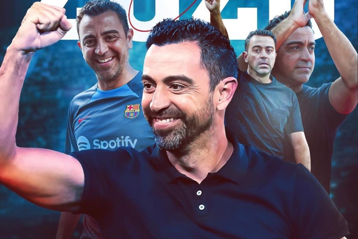 Xavi Hernández fue ratificado como entrenador del FC Barcelona Foto: Instagram @fcbarcelona