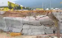 Se desmorona construcción de nuevo hospital privado en San Pedro (VIDEO)