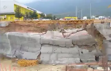 Se desmorona construcción de nuevo hospital privado en San Pedro (VIDEO)