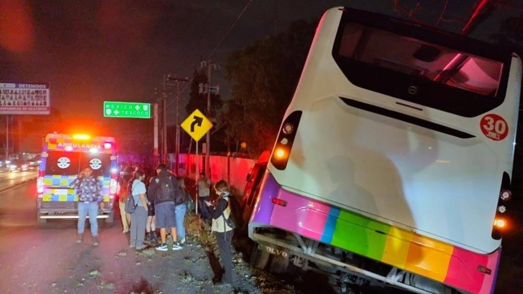 Siete personas heridas tras descarrilamiento de Mexibus en Ecatepec