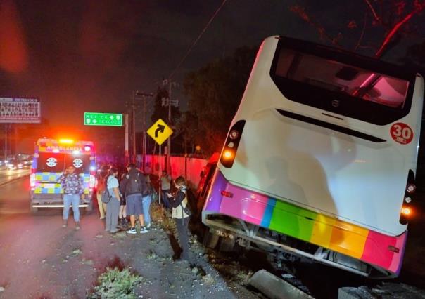 Siete personas heridas tras descarrilamiento de Mexibus en Ecatepec