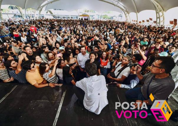 Álvarez Máynez enfrenta protestas y logra dialogar en la UAM Xochimilco