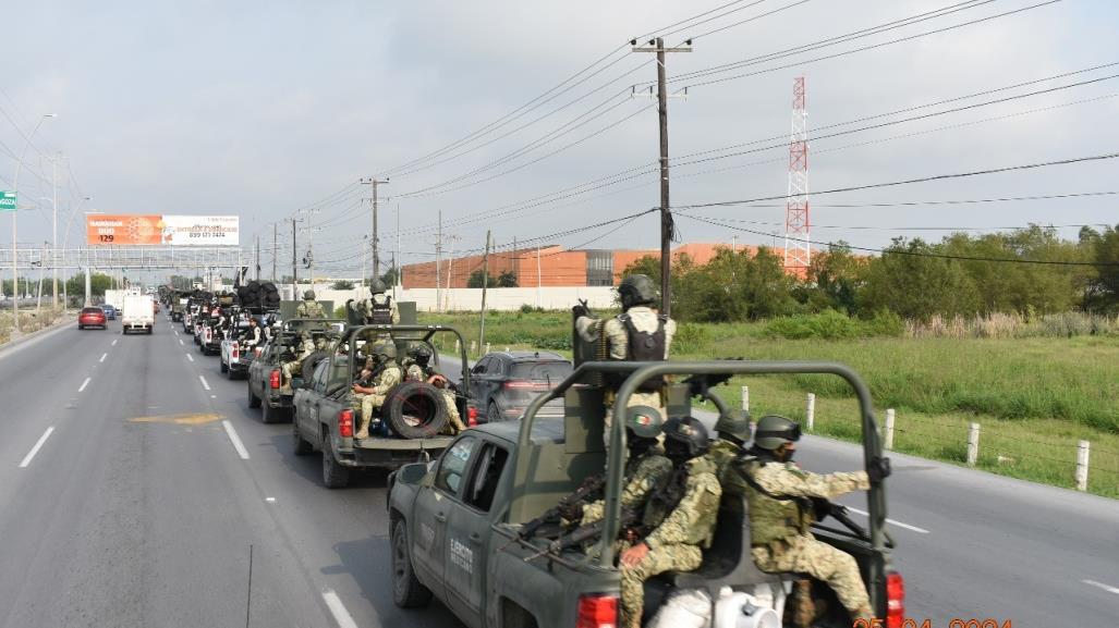 Llegan a Reynosa 300 militares a reforzar la seguridad