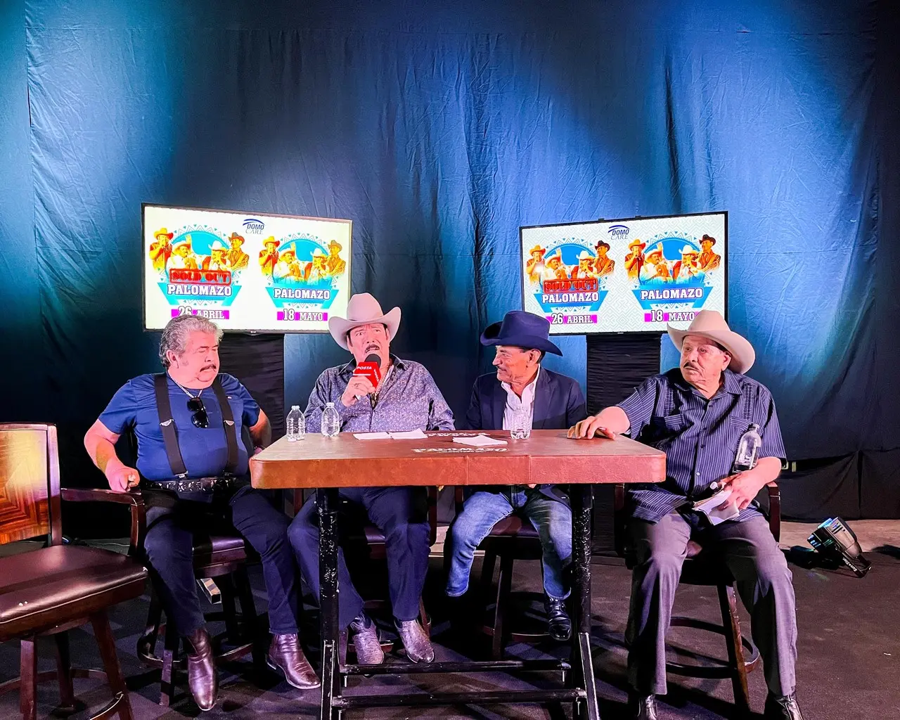 Eliseo Robles, Lalo Mora, Raúl Hernández y Rosendo Cantú brindarán una segunda fecha del Palomazo el 18 de mayo en el Domo Care. Foto. Erik García