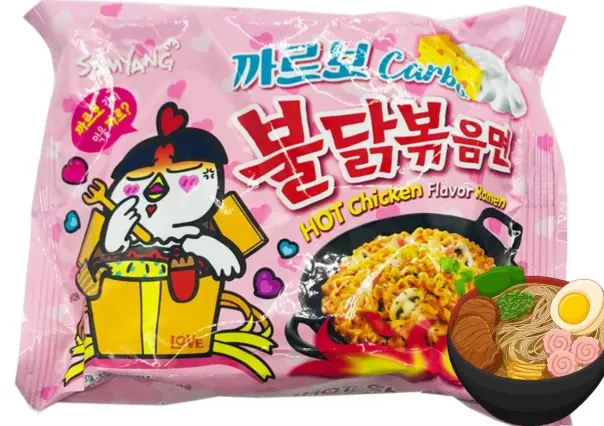 Ramen Buldak de Carbonara ¿Por qué se está agotando en Estados Unidos?