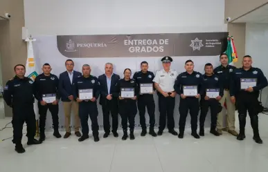 Reconocen a policías de Pesquería por su valentía en operativo