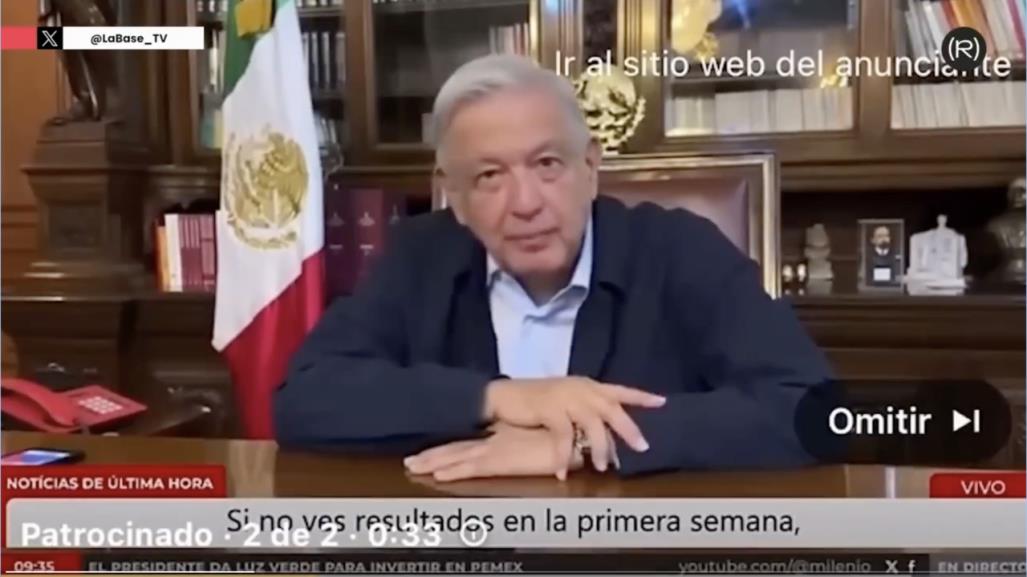 Estafa en redes con imagen de AMLO