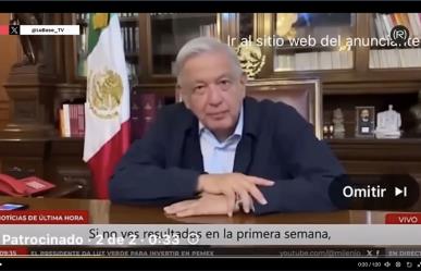 Estafa en redes con imagen de AMLO