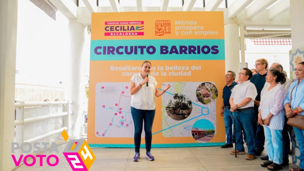 Cecilia Patrón impulsa economía y belleza de barrios del centro de Yucatán