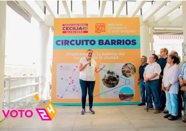 Cecilia Patrón impulsa economía y belleza de barrios del centro de Yucatán