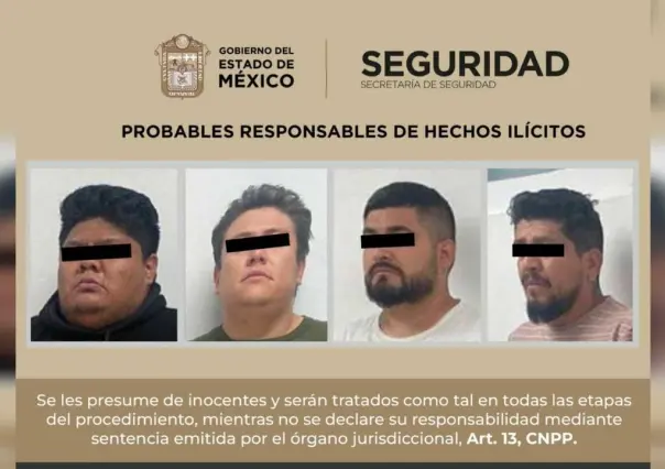 Evitan robo por 8 mdp a transporte de carga, detienen a cuatro