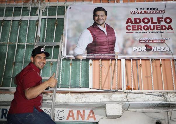 Arranca Adolfo Cerqueda Rebollo campaña en Nezahualcóyotl