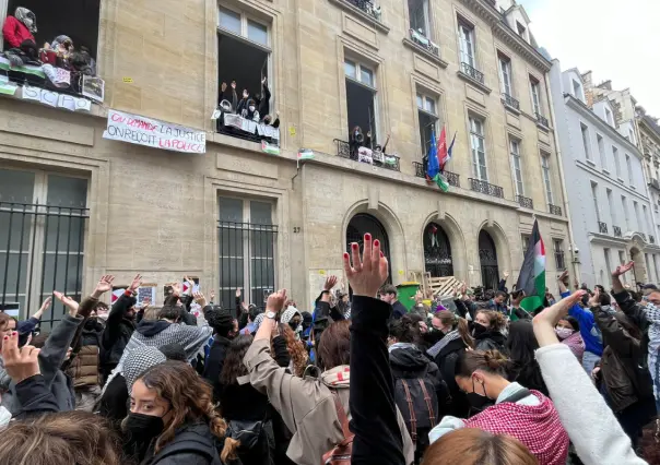 Estudiantes de París se suman a protestas universitarias de EEUU por Gaza