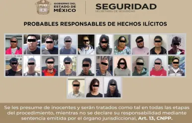 Operativo en Toluca: Detenidas 29 personas por delitos graves