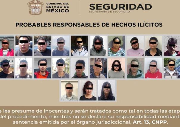 Operativo en Toluca: Detenidas 29 personas por delitos graves