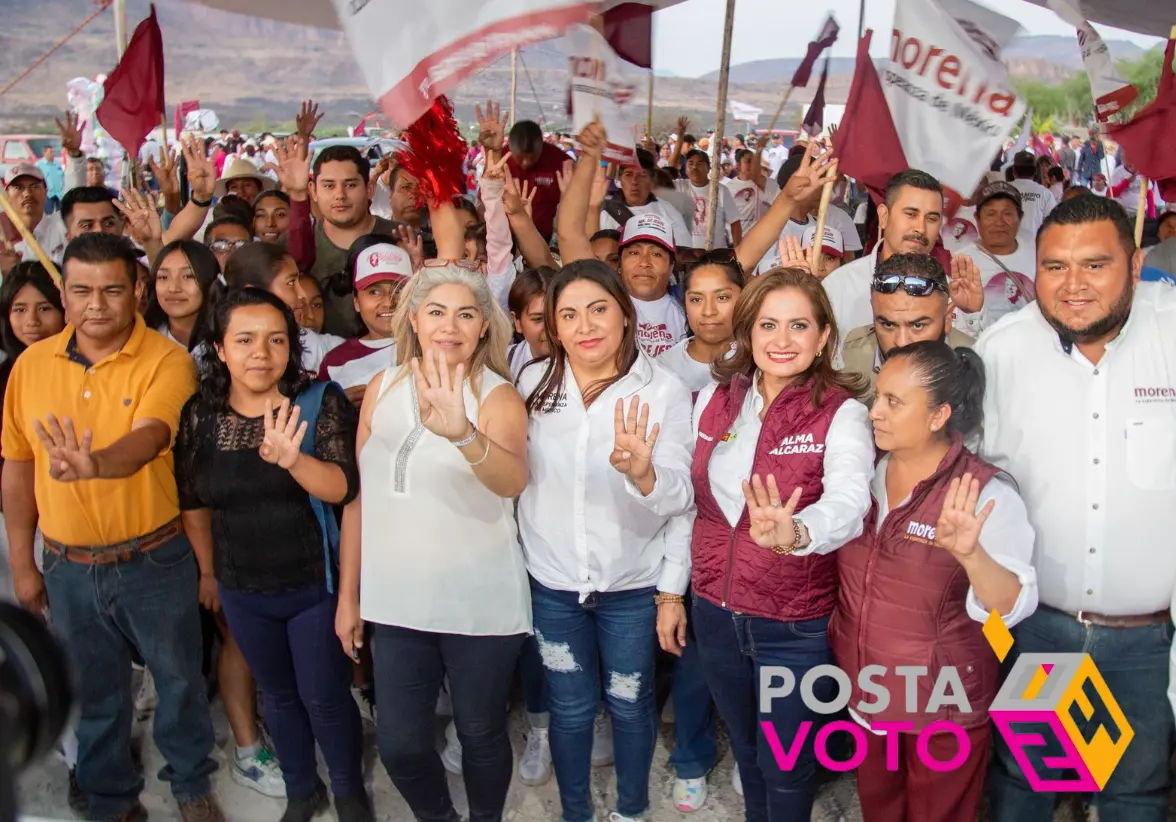 Alma Alcaraz, candidata de Morena en Guanajuato, inicia campaña con promesas de cambio en municipios sureños. Foto: Cortesía