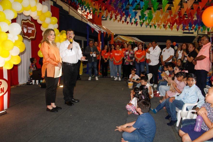 Festejo del Día del Niño para hijos de trabajadores del SUTUAT. Foto: redes sociales