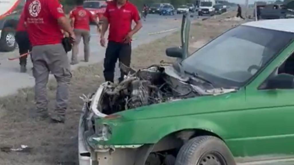 Mujer fallecida y tres heridos en accidente vial en Salinas Victoria