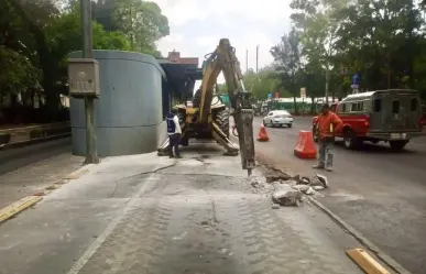 Se alargan obras de mantenimiento en esta estación de Metrobús en CDMX