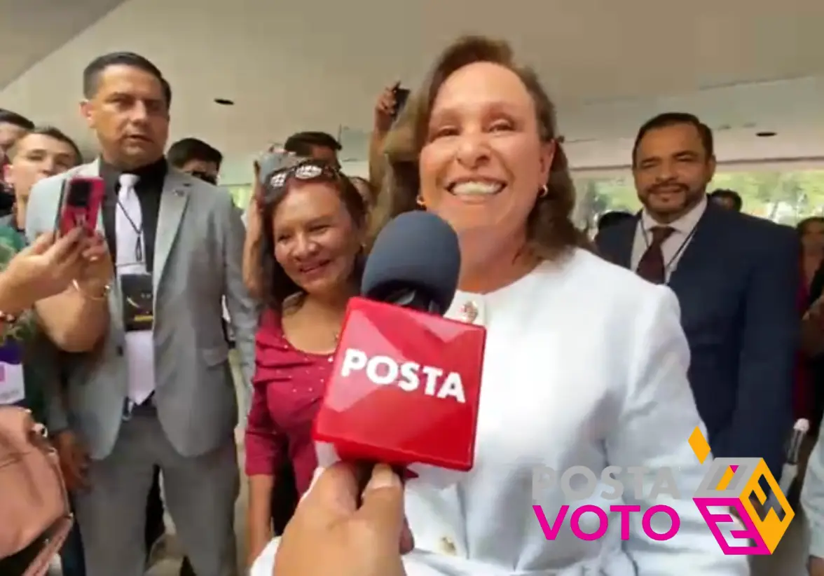 Rocío Nahle García optó por ignorar las preguntas de los medios y, en particular, evitó responder al micrófono de POSTA México. Foto: Rosalinda Morales / POSTA