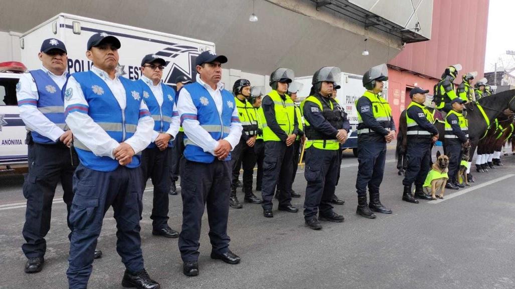 Despliegan operativo para el encuentro deportivo entre Toluca y Cruz Azul