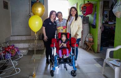 Municipio de Guadalupe dona sillas de ruedas especiales para niños