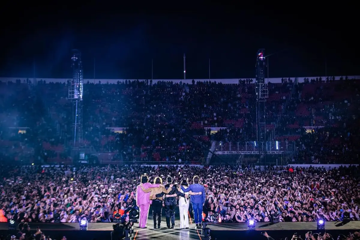 Los Bunkers en el Estadio NAcional de Chile, Foto: Instagram @losbunkersoficial