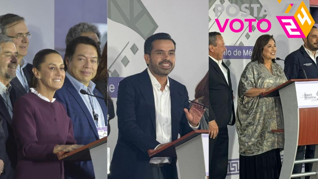 Así llegaron las y el candidato al Segundo Debate Presidencial de México