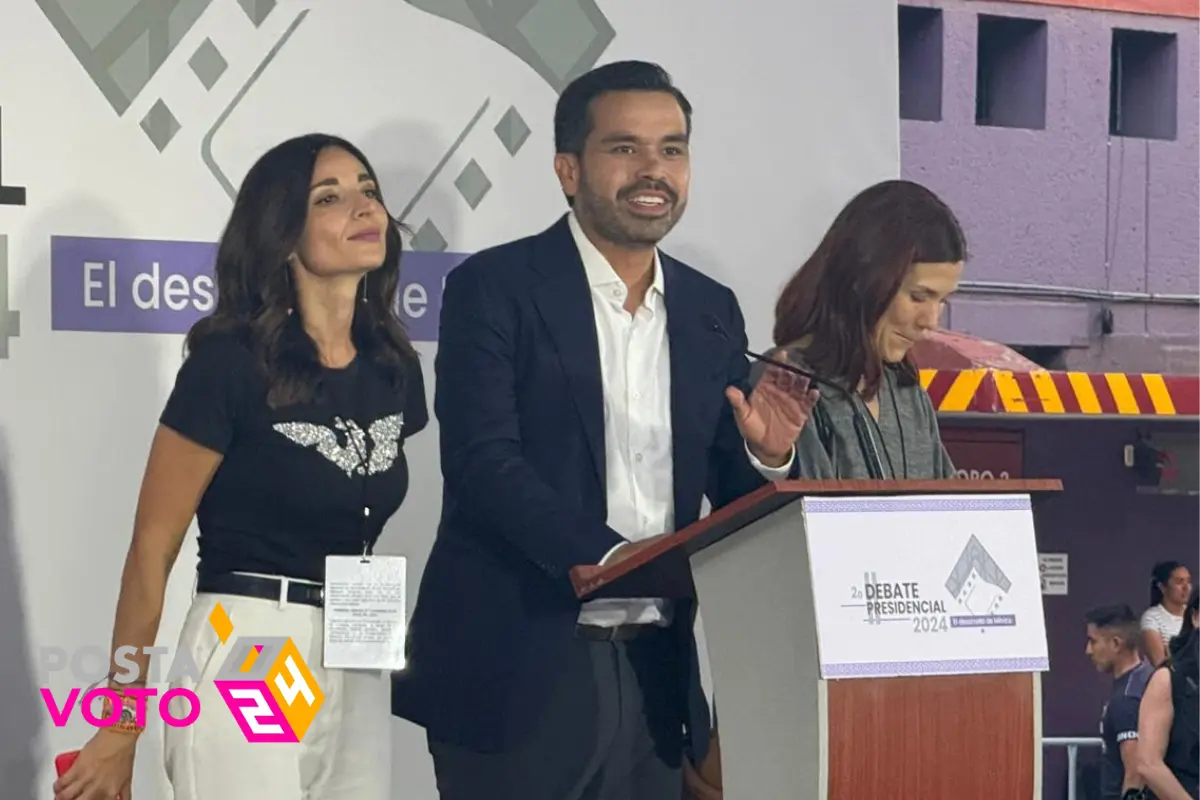 Jorge Álvarez Máynez, candidato a la presidencia por Movimiento Ciudadano listo para el Segundo Debate. Foto: o Alejandro Godina