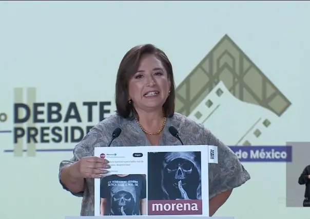 ¿El debate es un chiste? Candidata comparte meme de calacas chidas