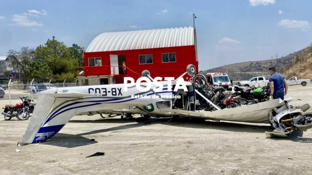 Cae avioneta en Atizapán,  hay tres heridos (VIDEO)