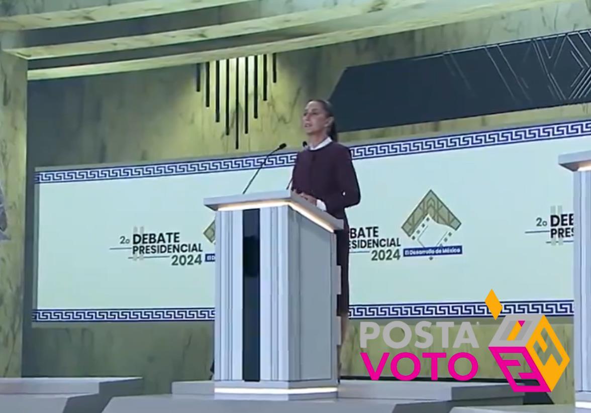 Después del segundo debate presidencial, Claudia Sheinbaum, candidata de Morena, afirmó, junto a su equipo, haber elaborado las propuestas para los próximos 6 años. Foto: Captura