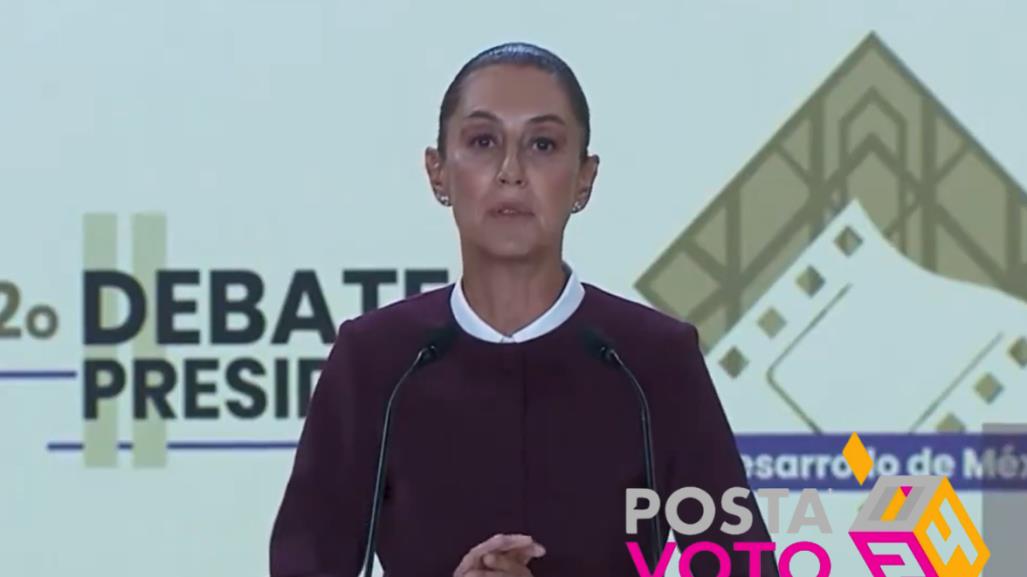 Propone Claudia Sheinbaum avances económicos en el debate presidencial