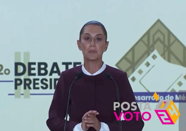 Propone Claudia Sheinbaum avances económicos en el debate presidencial