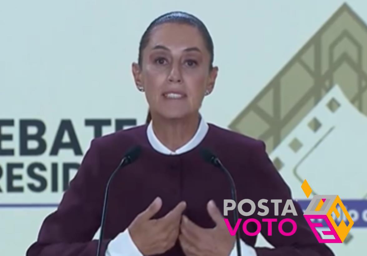 La candidata de Morena, Claudia Sheinbaum. destacó que el actual gobierno permitió un crecimiento económico, la justicia social y el bienestar. Foto: Captura