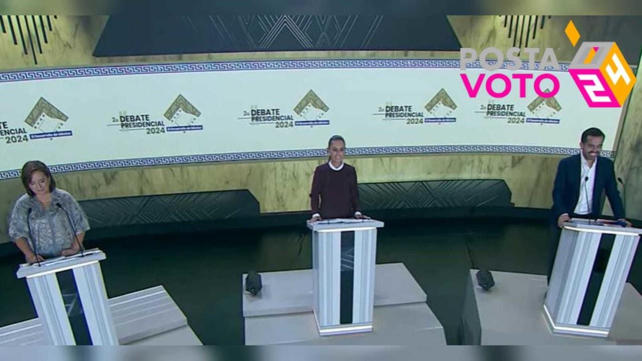 Segundo Debate a la Presidencia de México. Foto: Captura de Pantalla