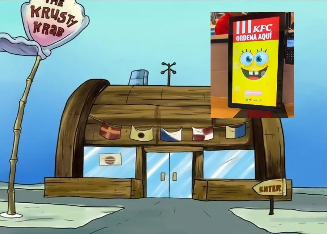 El Crustáceo Cascarudo de Bob Esponja será ambientado en una sucursal de KFC. Foto: Canva/KFC.