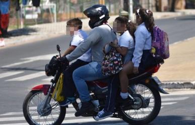 Menores de 12 años ya NO podrán viajar en motocicleta