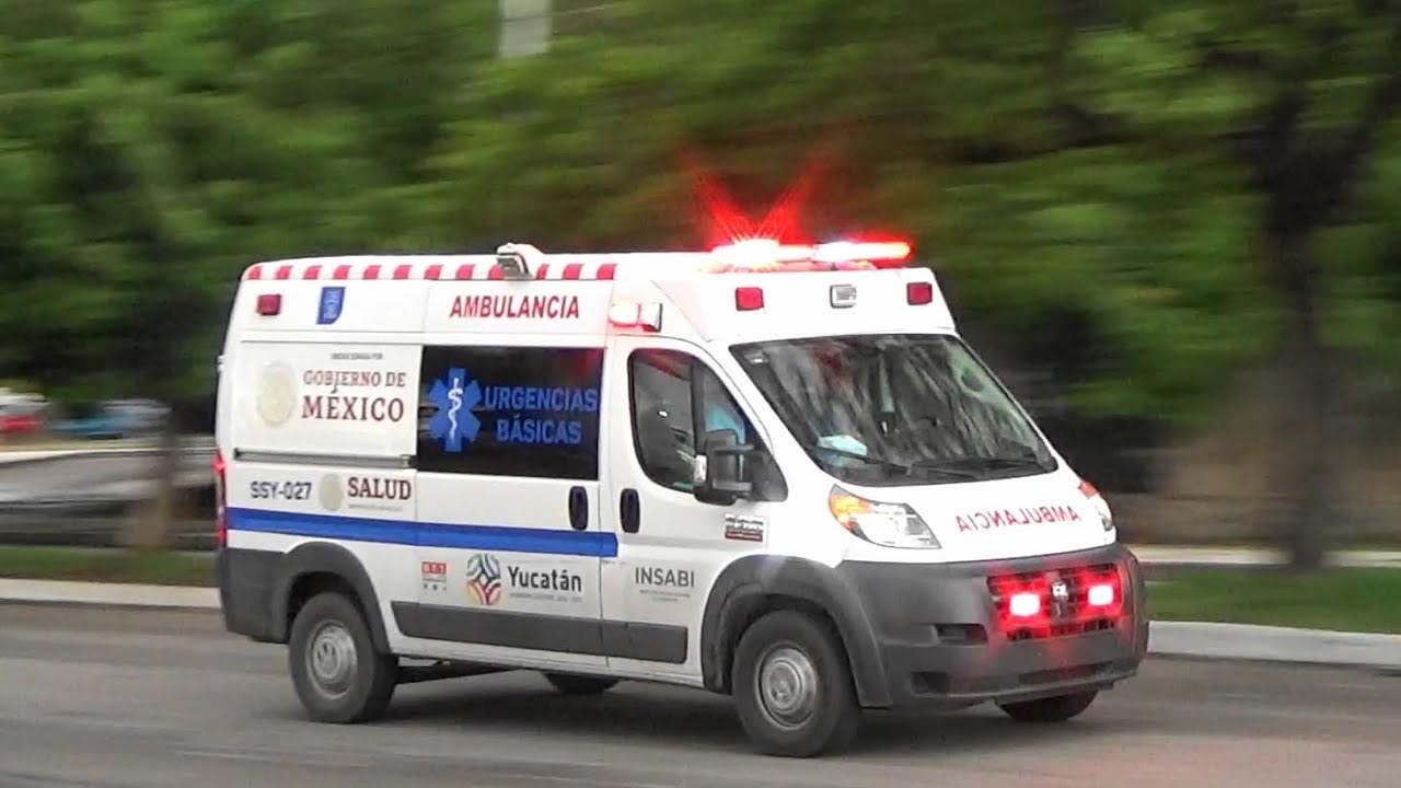 Ambulancia del Estado de Yucatán. Foto: Youtube