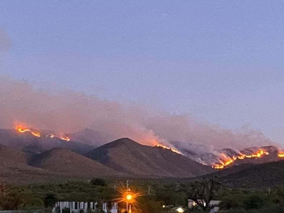 Se trata de la Comunidad del Puerto de Dolores, ya en tierras regiomontanas a donde por falta de brigadistas se extendió el siniestro. Foto: Cortesía.