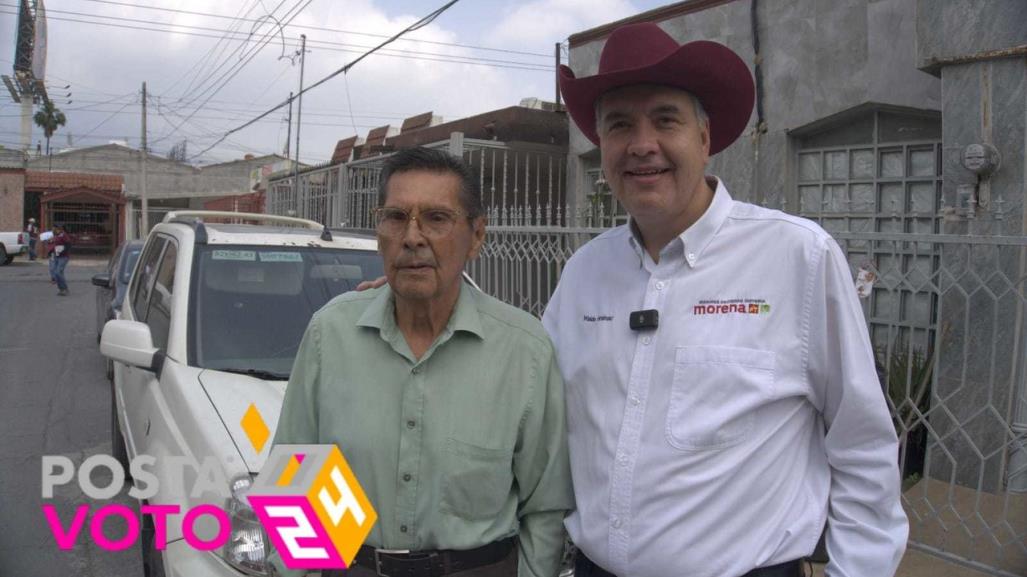 Continúan Waldo Fernández y Judith Díaz recorriendo las colonias de Monterrey