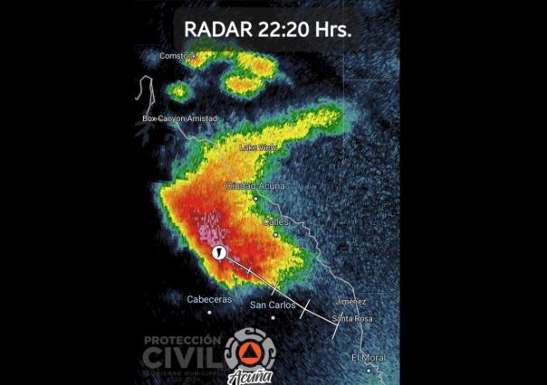 Alertan por vórtice de tornado en Acuña, Coahuila; piden buscar refugio