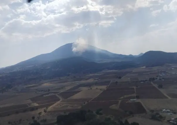 ¡No para el fuego! Combaten incendio en Atlacomulco