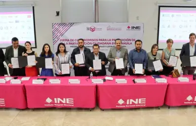 Suman 40 organizaciones que firmaron pactos de participación ciudadana con INE